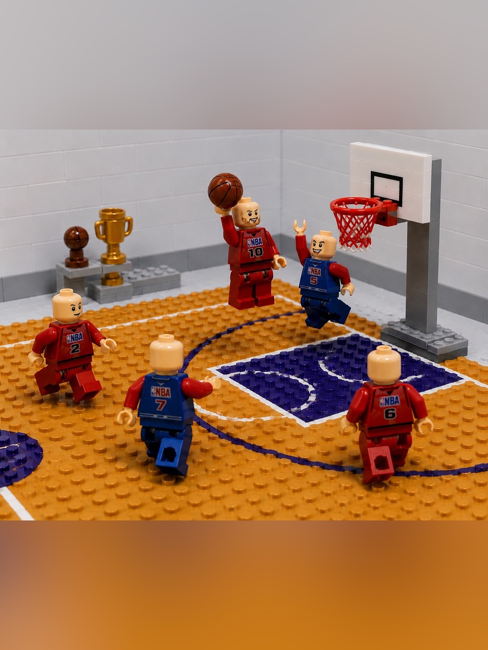 NBA Basketball LEGO & Compatible mini figures and Court Lot
